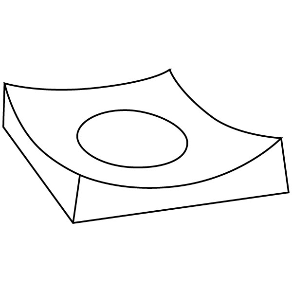 Fusing mold square plate 