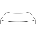 Fusing mold gentle curve 