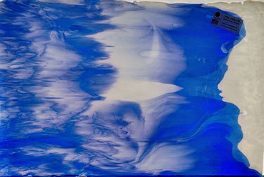 96-1006M  Cobalt on White ca.29x30 cm
