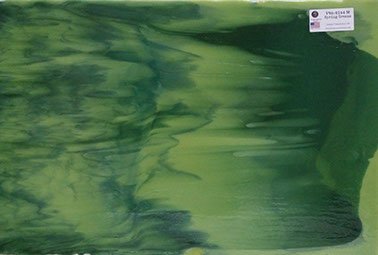 4544M Spring Greens- Lime Green Opal with Emerald Green ca.29x30 cm