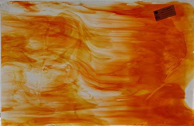 96-8095 Clear&Orange Opal ca.29x30 cm