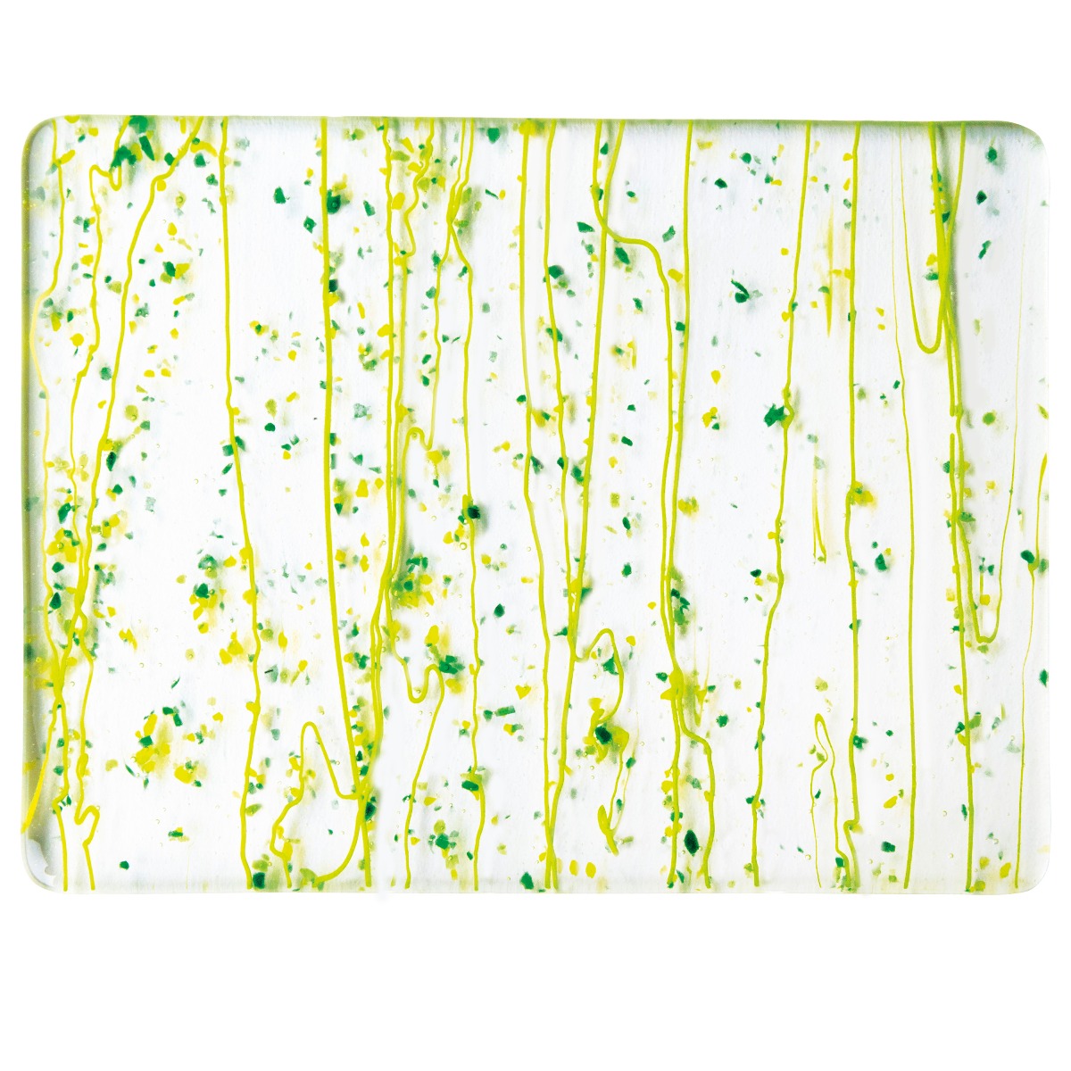 4212-00 Dark Green, Spring Green, and Yellow Frit, Spring green Streamers