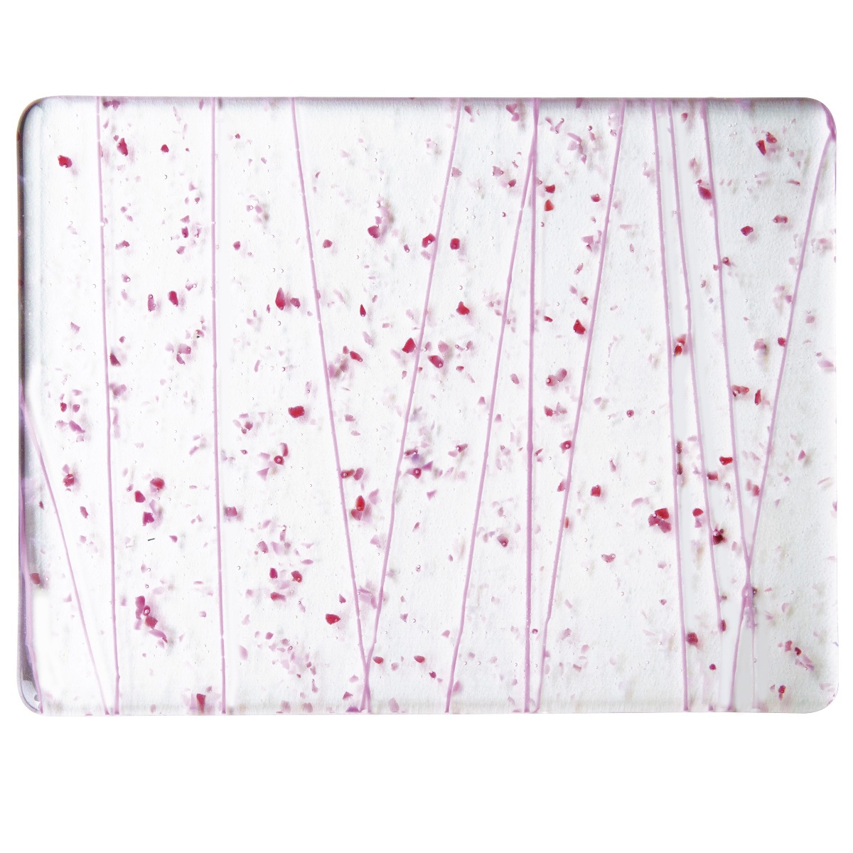 4215-00 Pink and Cranberry Frit, Pink Streamers