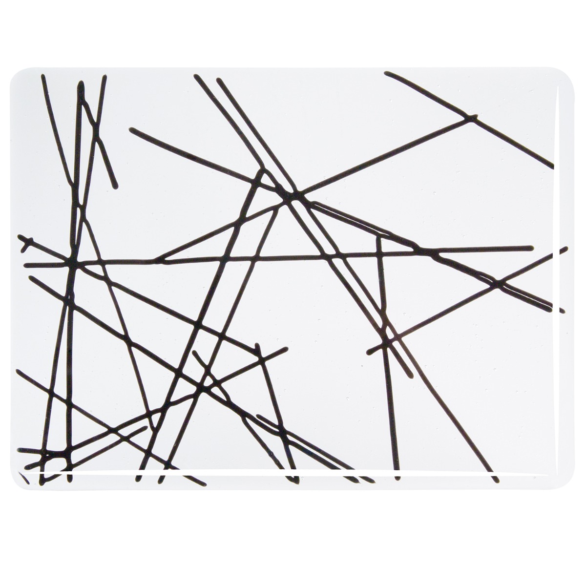 4400-30 Black Chopstix on Clear Base 