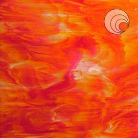 675-5f. White/Orange-Red 