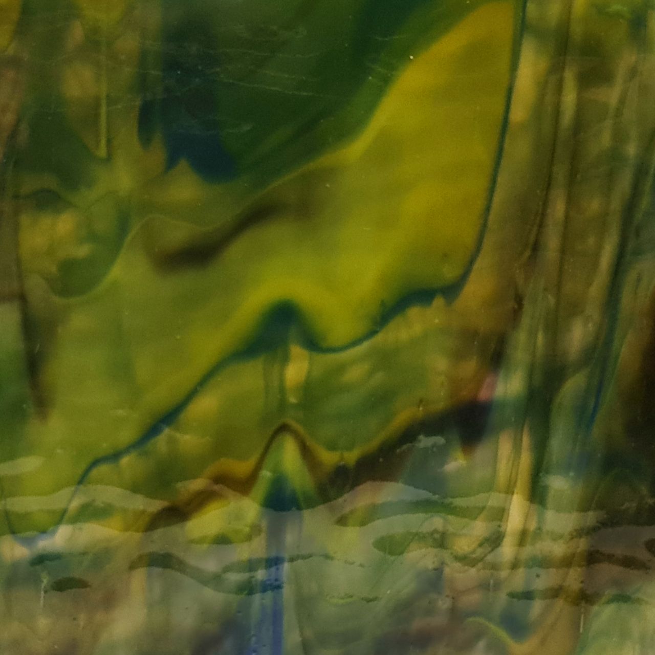 7085r opal yellow, green, blue, brown ripple 