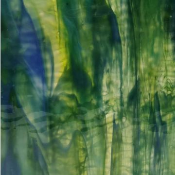 7082r semi -transp green turquoise ripple 