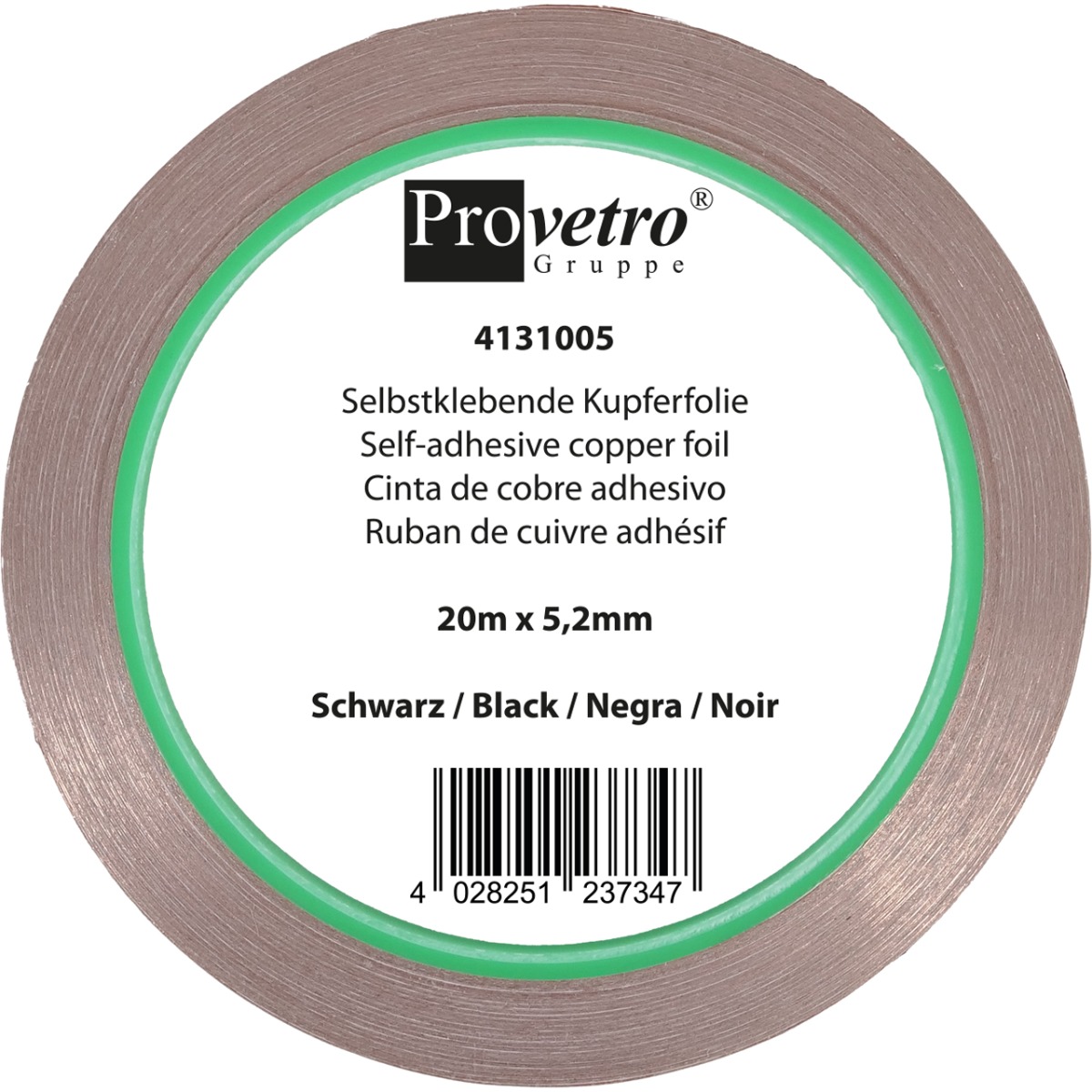 koperfolie zwart 5.2mm