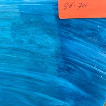 96-76 sea blue transp./white opal