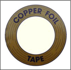 koperfolie 6.4 mm zwart 