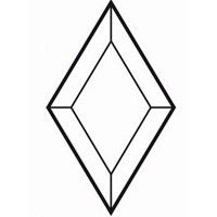 Bevel Rhombus 38x63.5mm