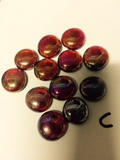 red transparant diamond c