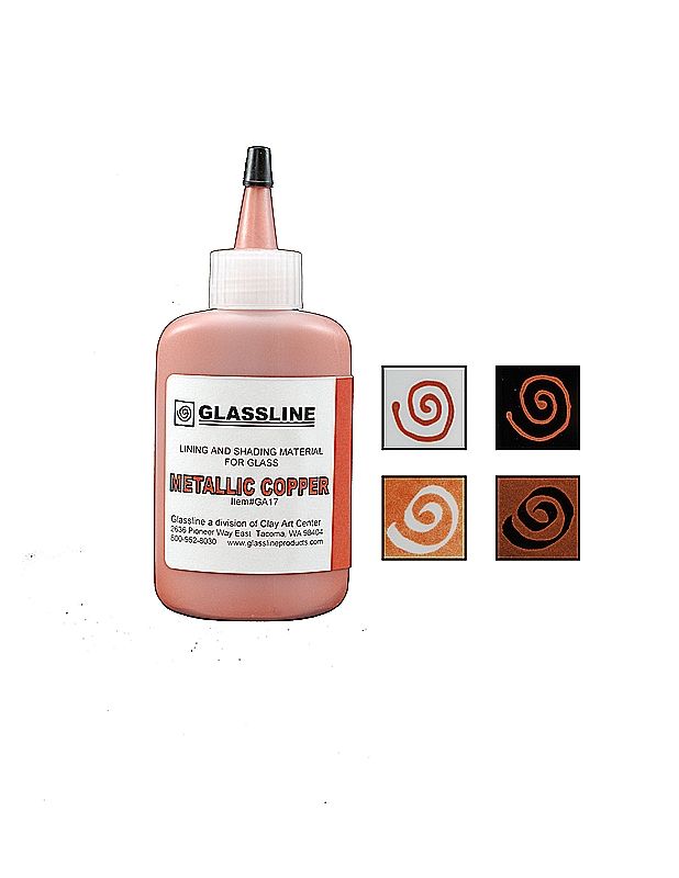 glassline metallic copper 