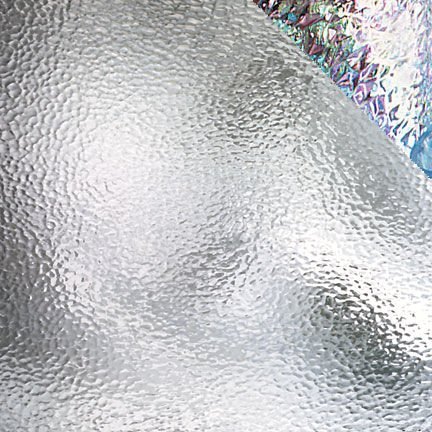100H-f iri  Clear Hammered, Iridescent 
