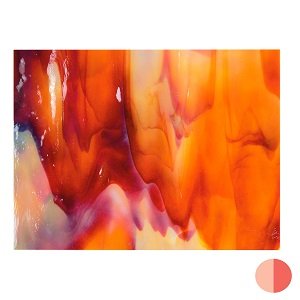 2250-00 Soft Yellow Opal Deep Red 