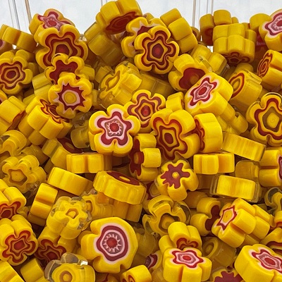 Zonnebloemgeel bloemen millefiori mix