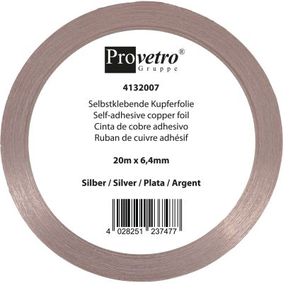 koperfolie zilver 6.4mm 