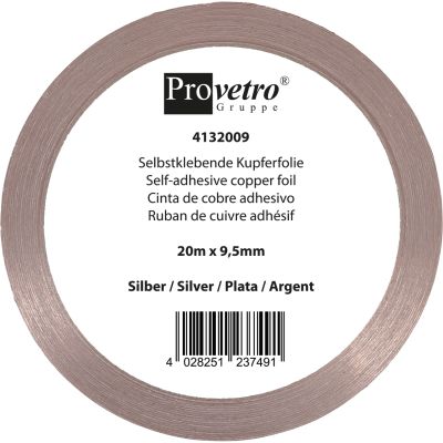 koperfolie zilver 9.5mm
