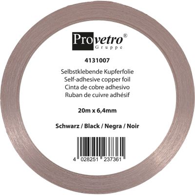 koperfolie zwart 6.4mm